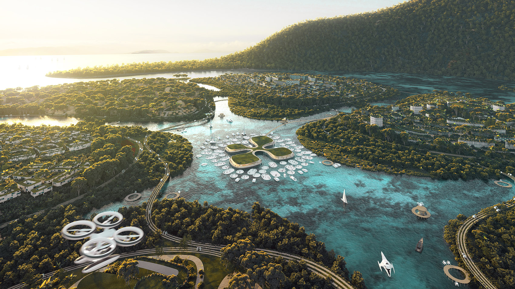 BIG携手Hijjas和Ramboll为马来西亚槟城南岛打造生物多样城市/“Biodivercity”规划方案为槟城南岛的可持续未来铺平道路-71