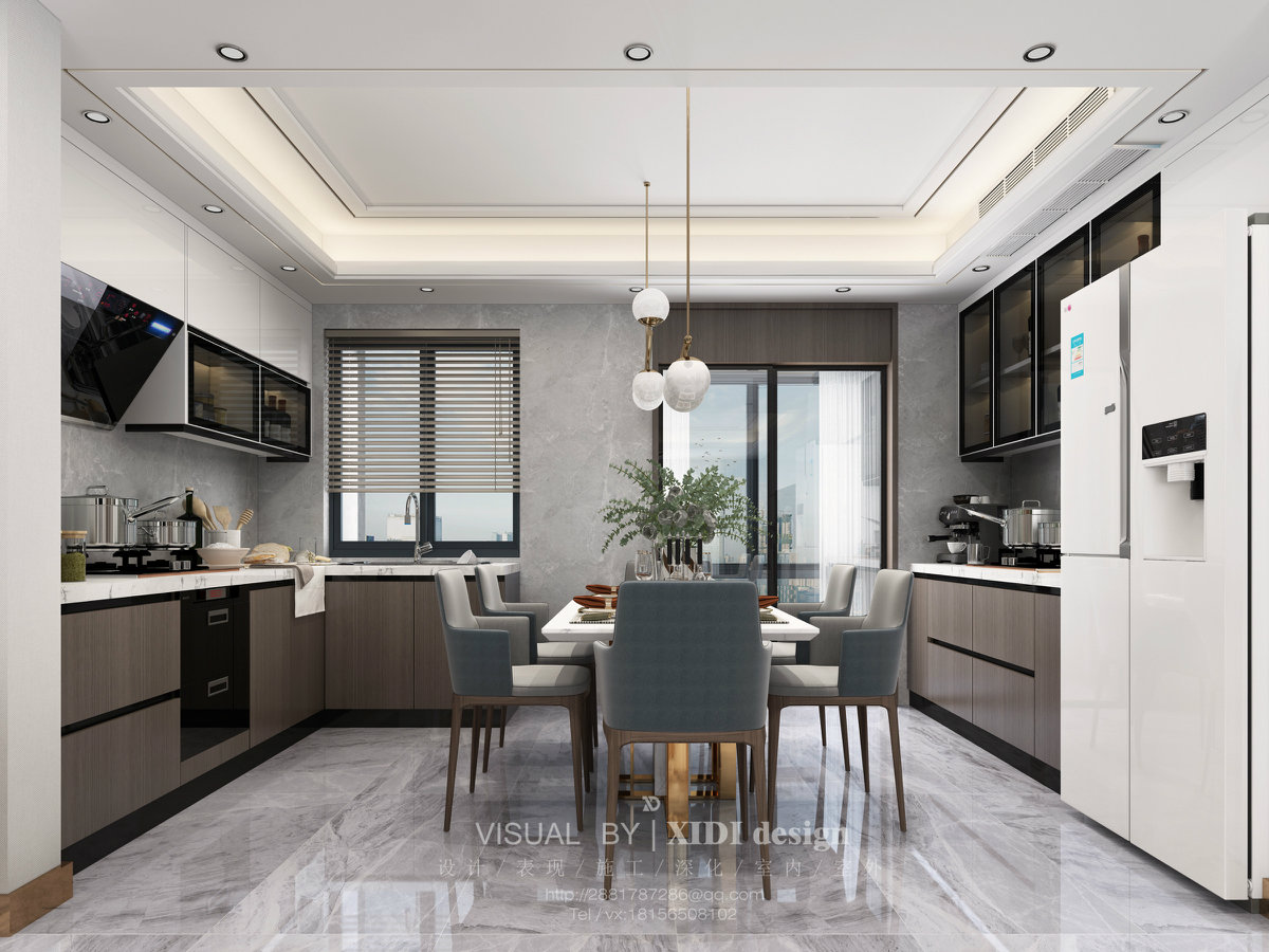 四月更新丨现代轻奢法式系列客餐厅餐厅合集-17