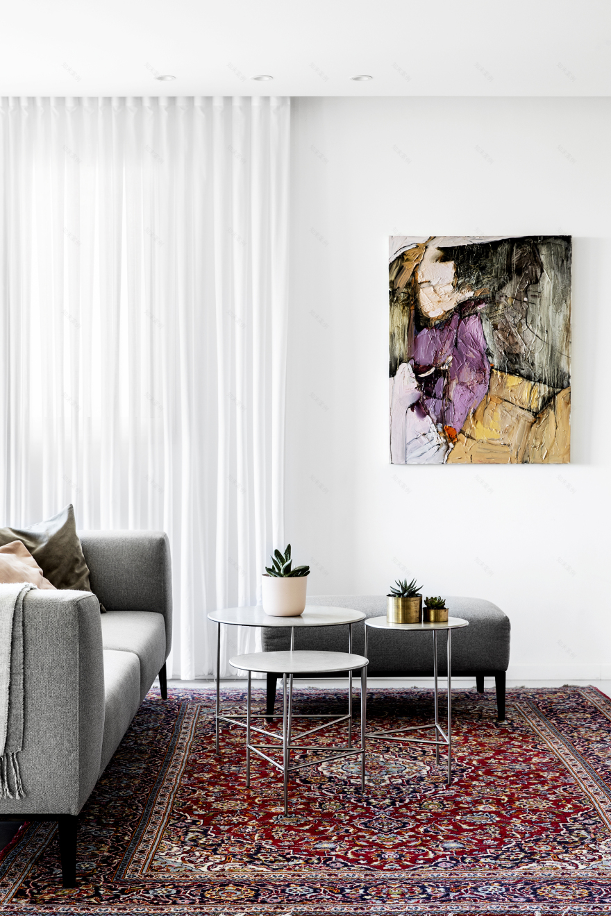 Tel-Aviv 五口之家公寓改造,明亮宽敞的现代生活空间-7