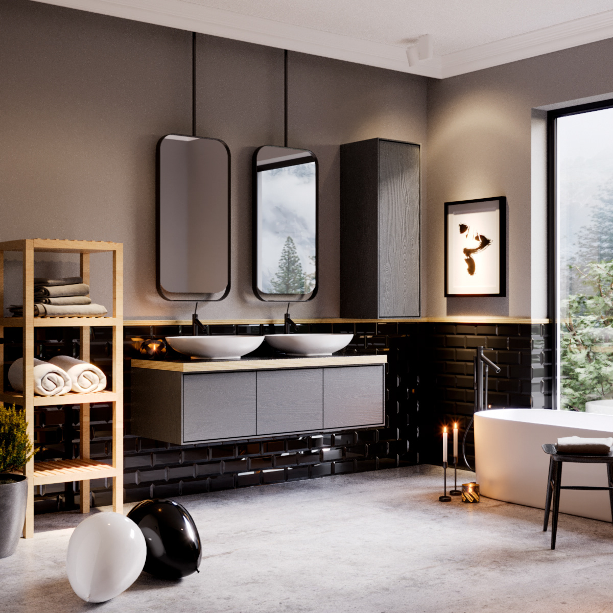 简约现代浴室设计-1