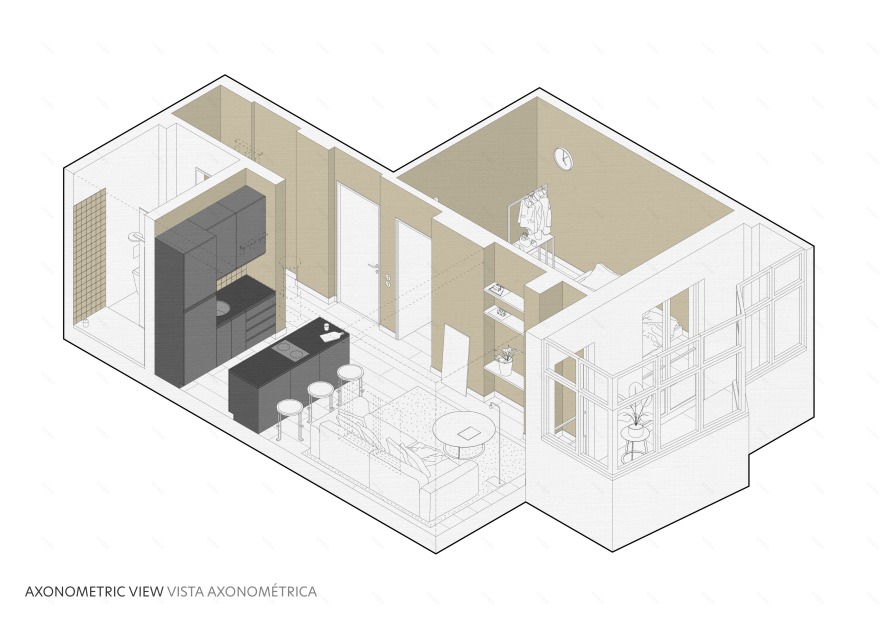预算紧张的现代主义公寓改造-17