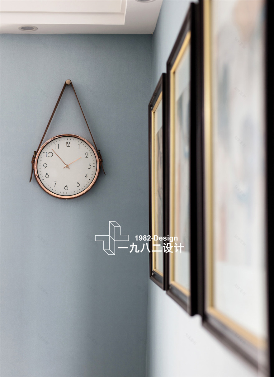 武昌群建星城现代美式实景拍摄,三居室温馨之家-35