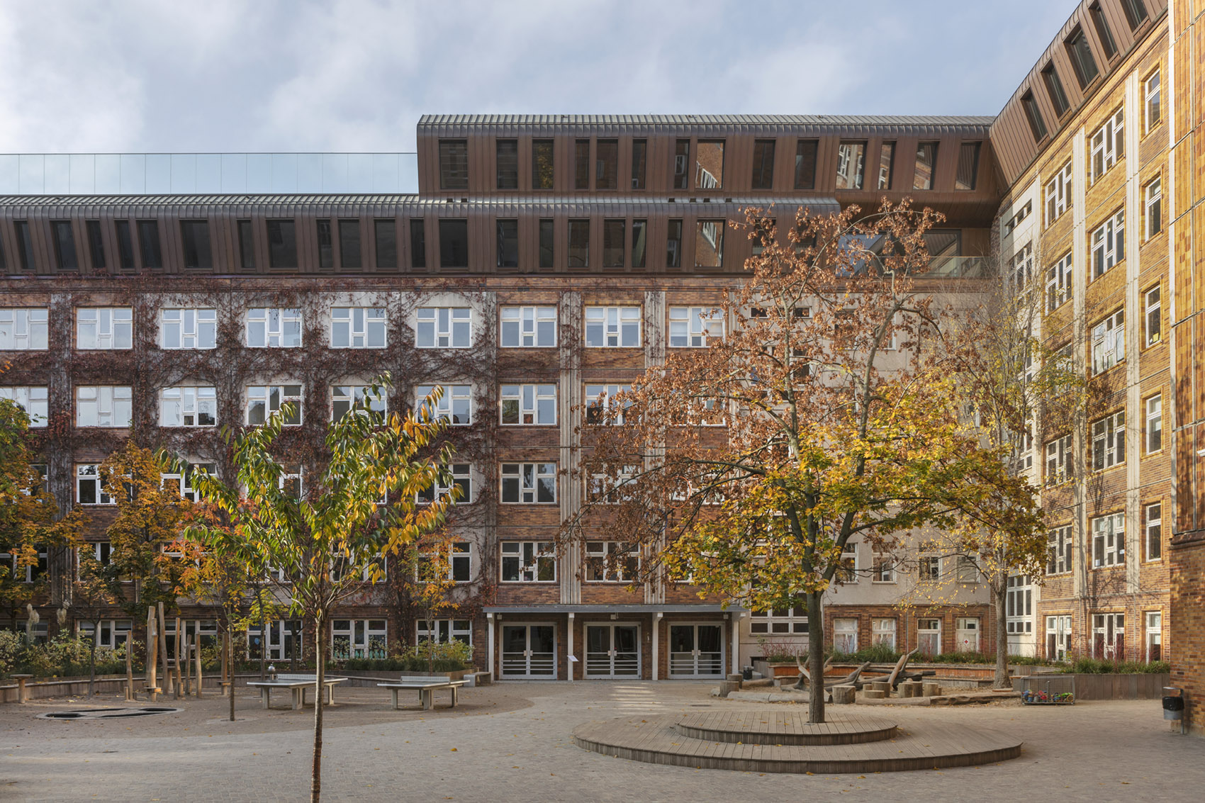 柏林城市学校，德国/校园内的新旧融合-8
