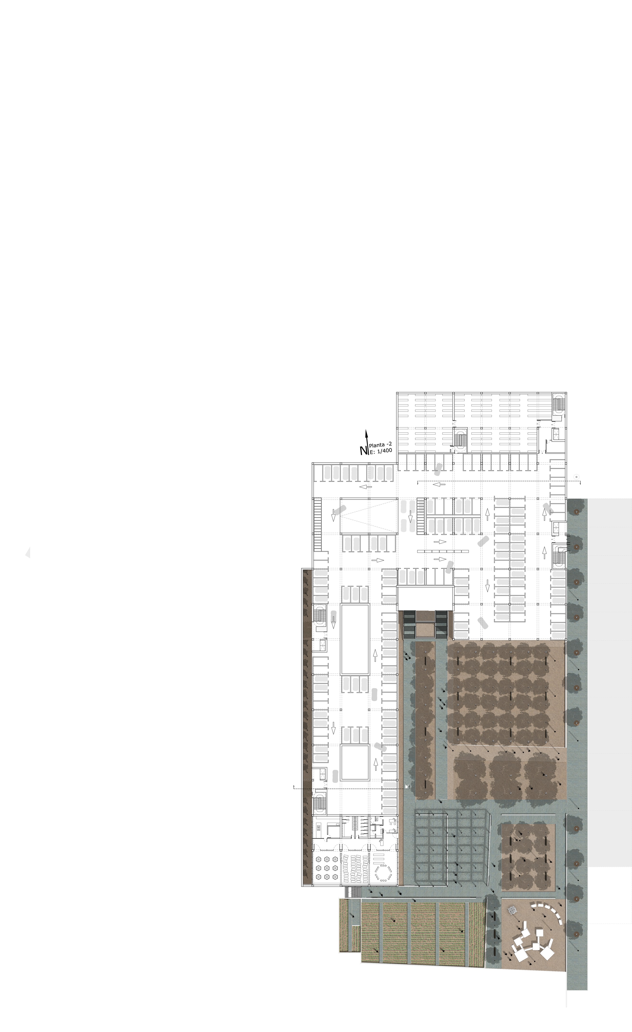 三庭院办公建筑 | 自然与城市的和谐交融-9