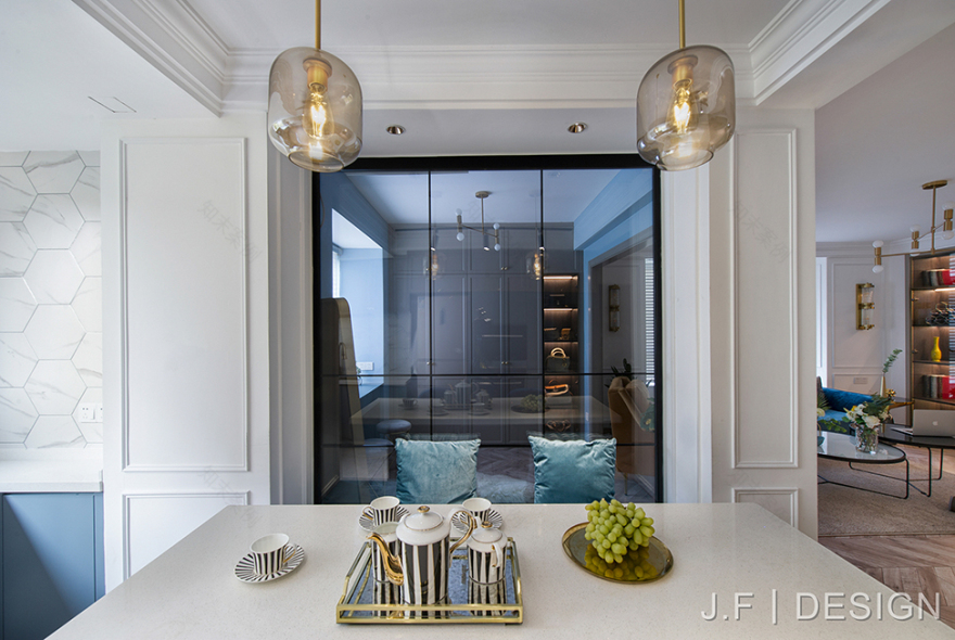 《Invariability》蓝色轻奢空间,浪漫满屋-8