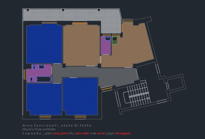 意大利 60 年代公寓翻新,日间生活区与厨房间灵动融合-12