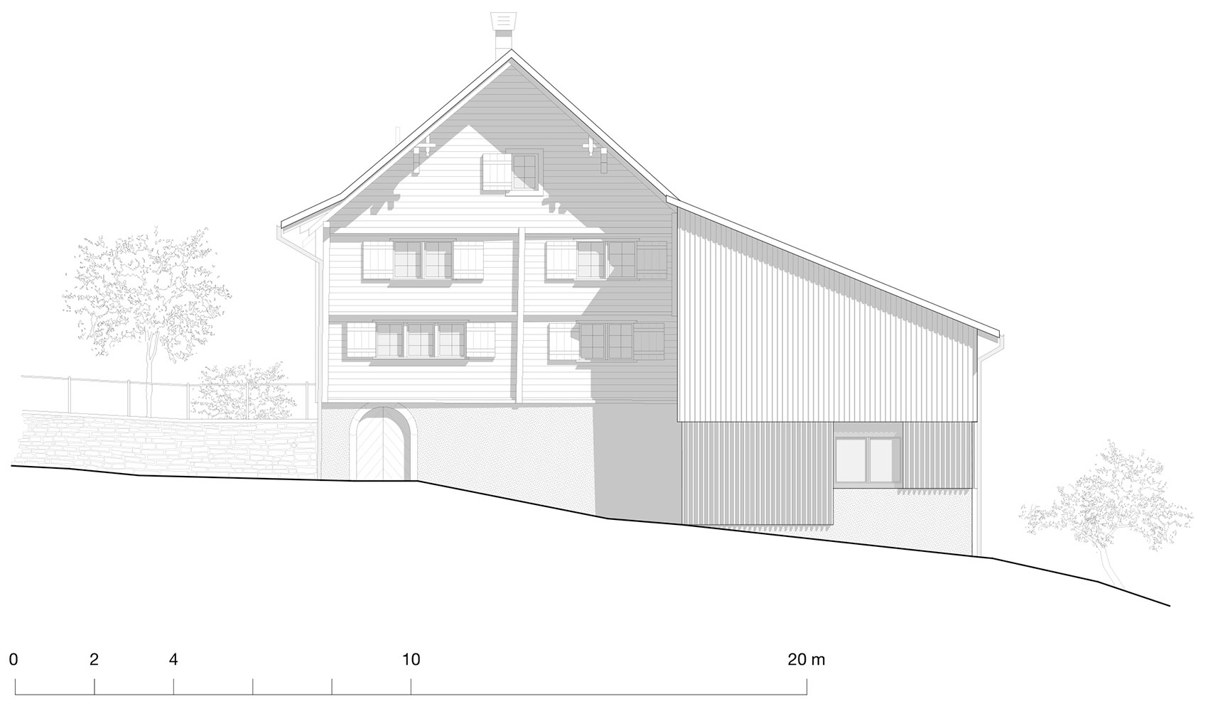 Buechberg山坡住宅，瑞士/历史保护建筑改造为两个居住单元-59