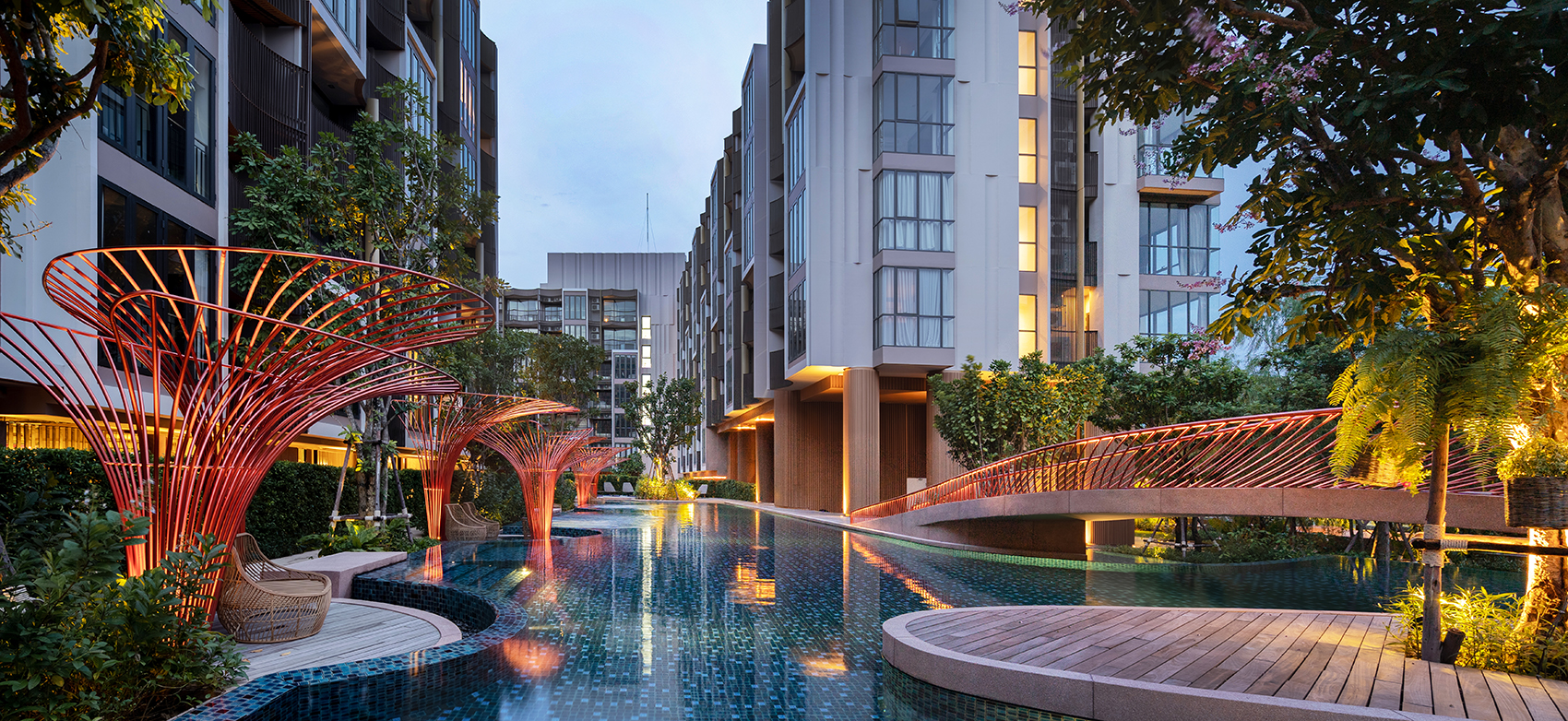 Kawa Haus公寓景观设计，曼谷/结合水景与竹木，倡导“慢生活方式”-21