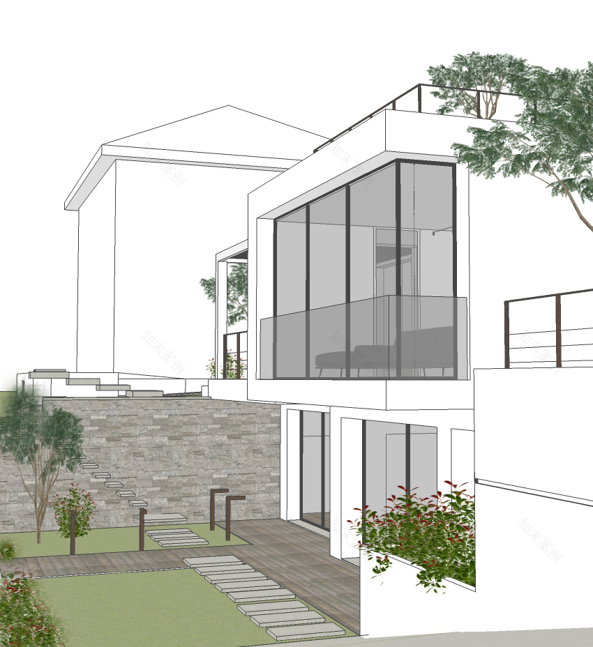 意大利利古里亚海滨别墅,简约轻奢的绿意空间-17