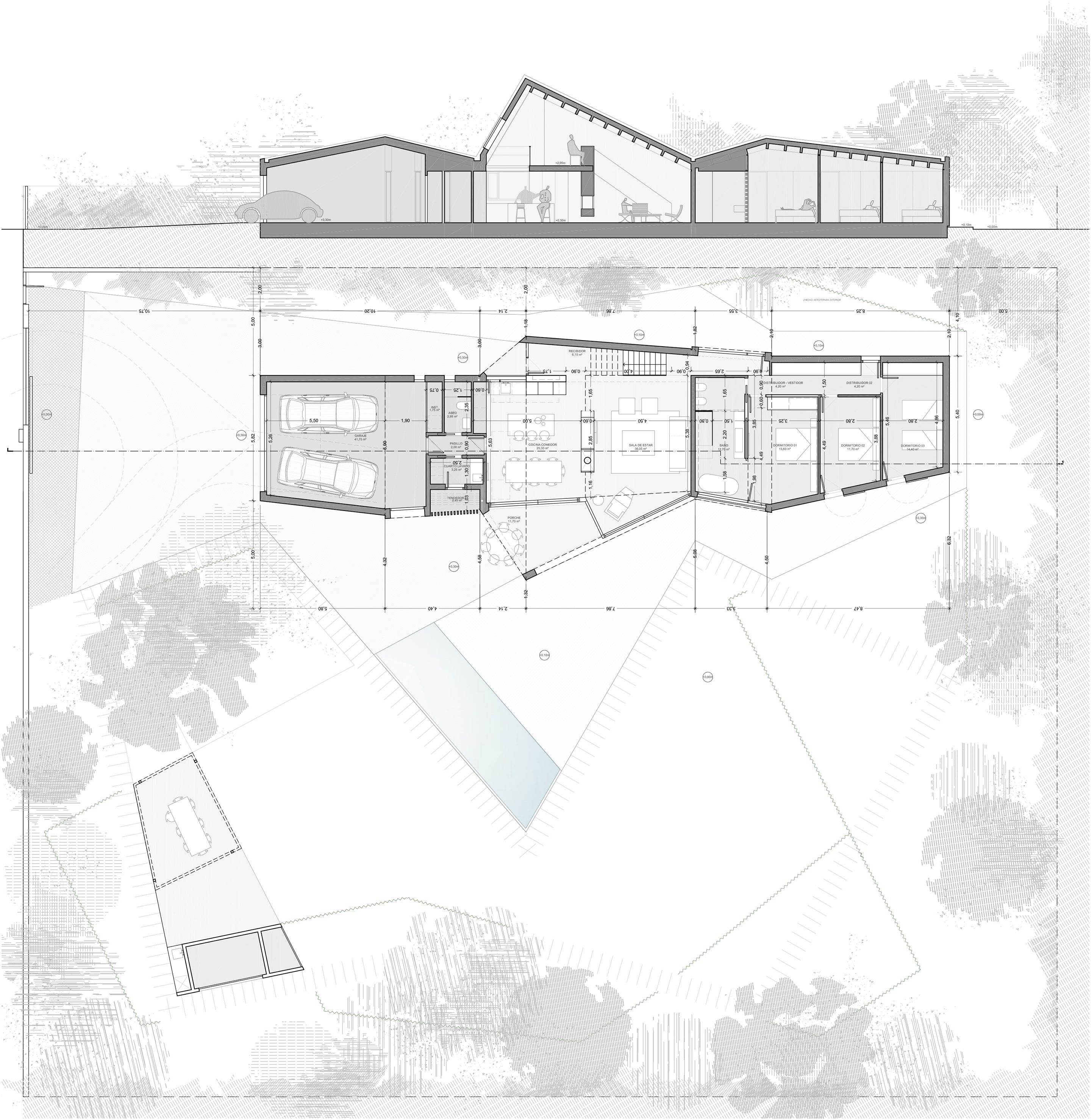 西班牙 Zaragoza 别墅 House SISALLETE，绿色与木质元素打造宜居空间-19