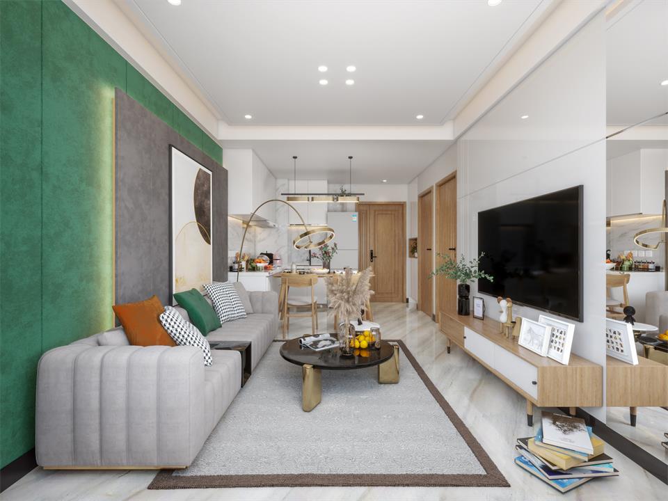 清新小公寓效果图案例-3