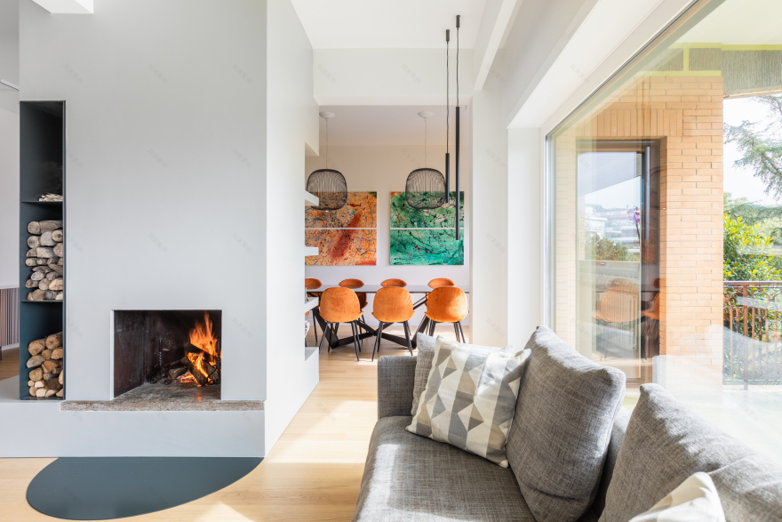 绿意盎然,罗马公园公寓的室内设计之旅-7