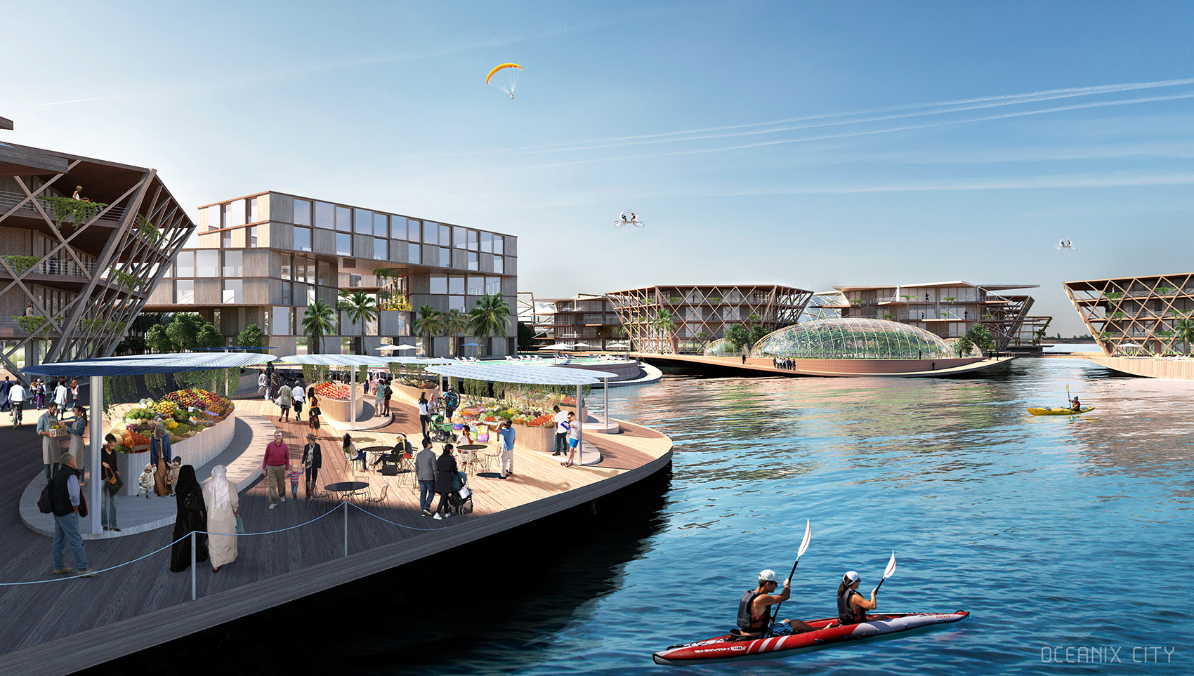 “Oceanix City”漂浮城市/全球第一个弹性化的、可持续发展的漂浮社区-10