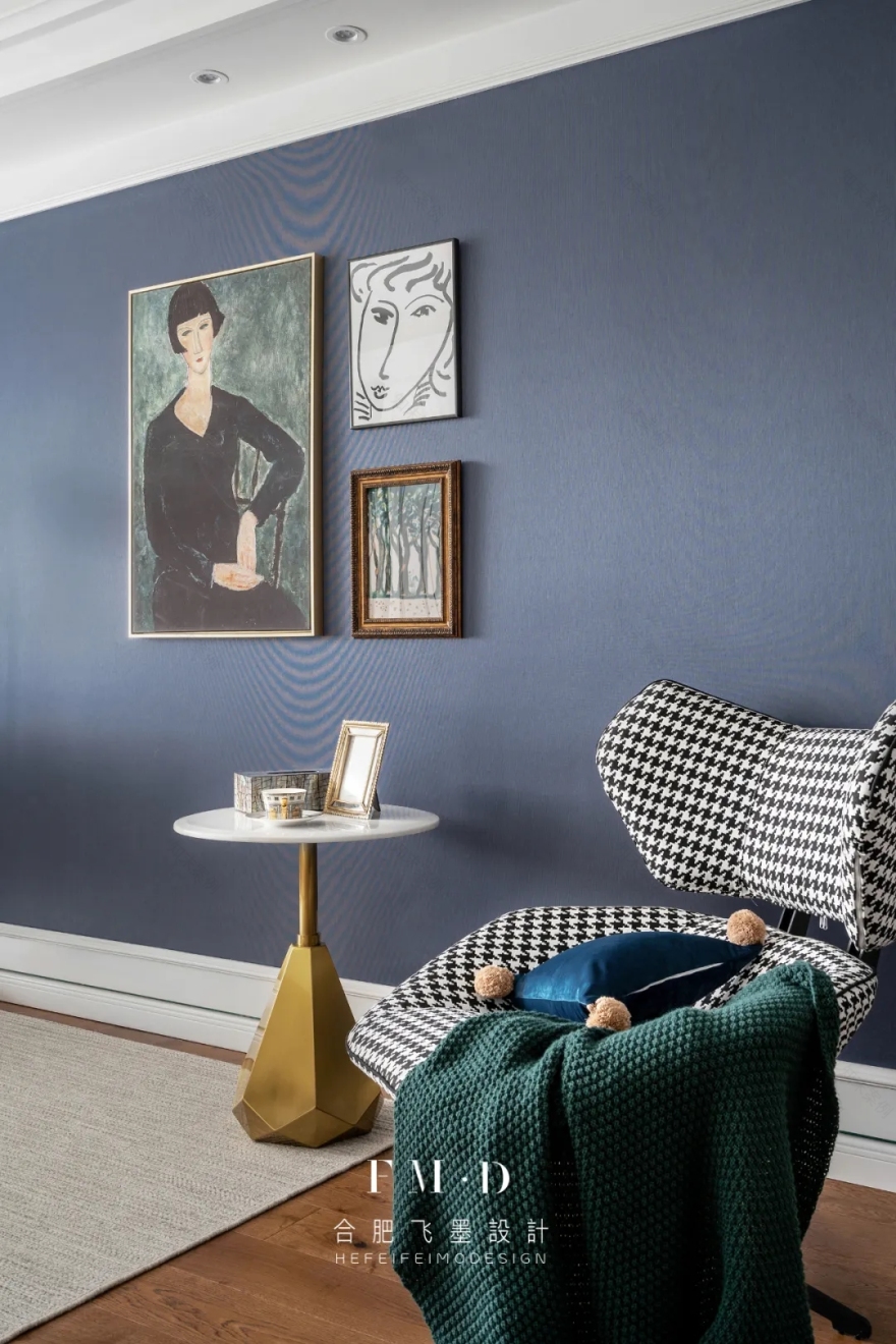 合肥华润凯旋门 130㎡精装房改造,美式轻奢风格温馨实用-33