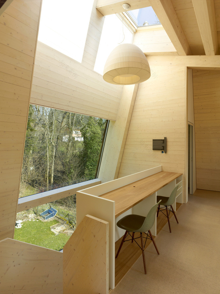 瑞士森林别墅和谐融入自然-12