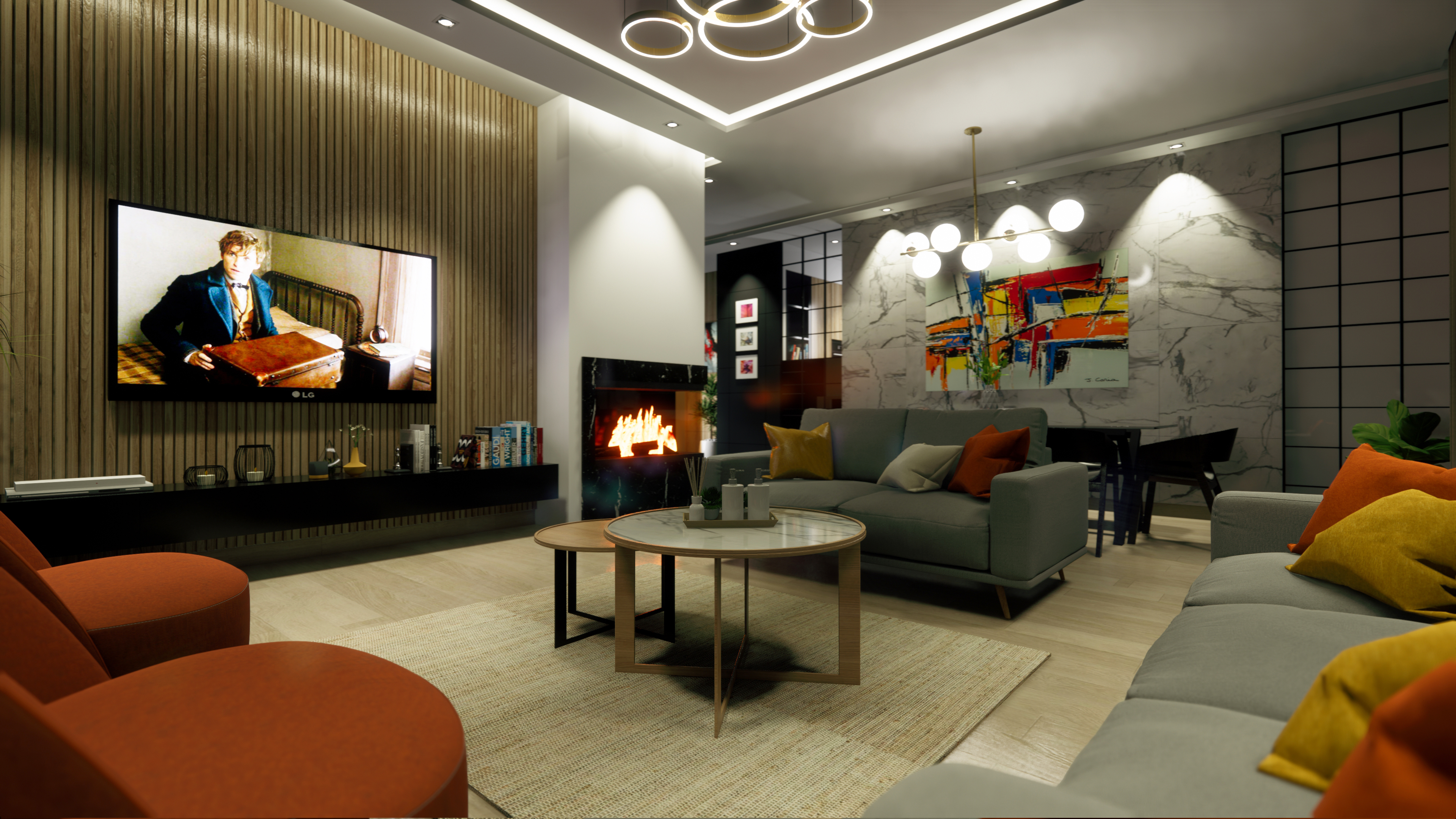 巴黎 S+4 平层公寓翻新设计-1