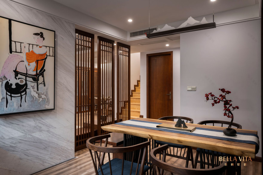 重庆龙湖·两江新宸云洲中式风情家居设计-19