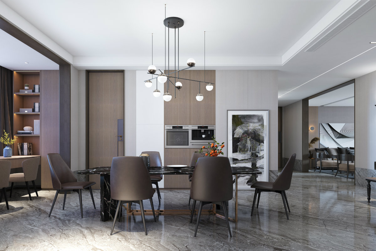 西安曲江公馆和园 | 简约雅致的都市生活空间-13