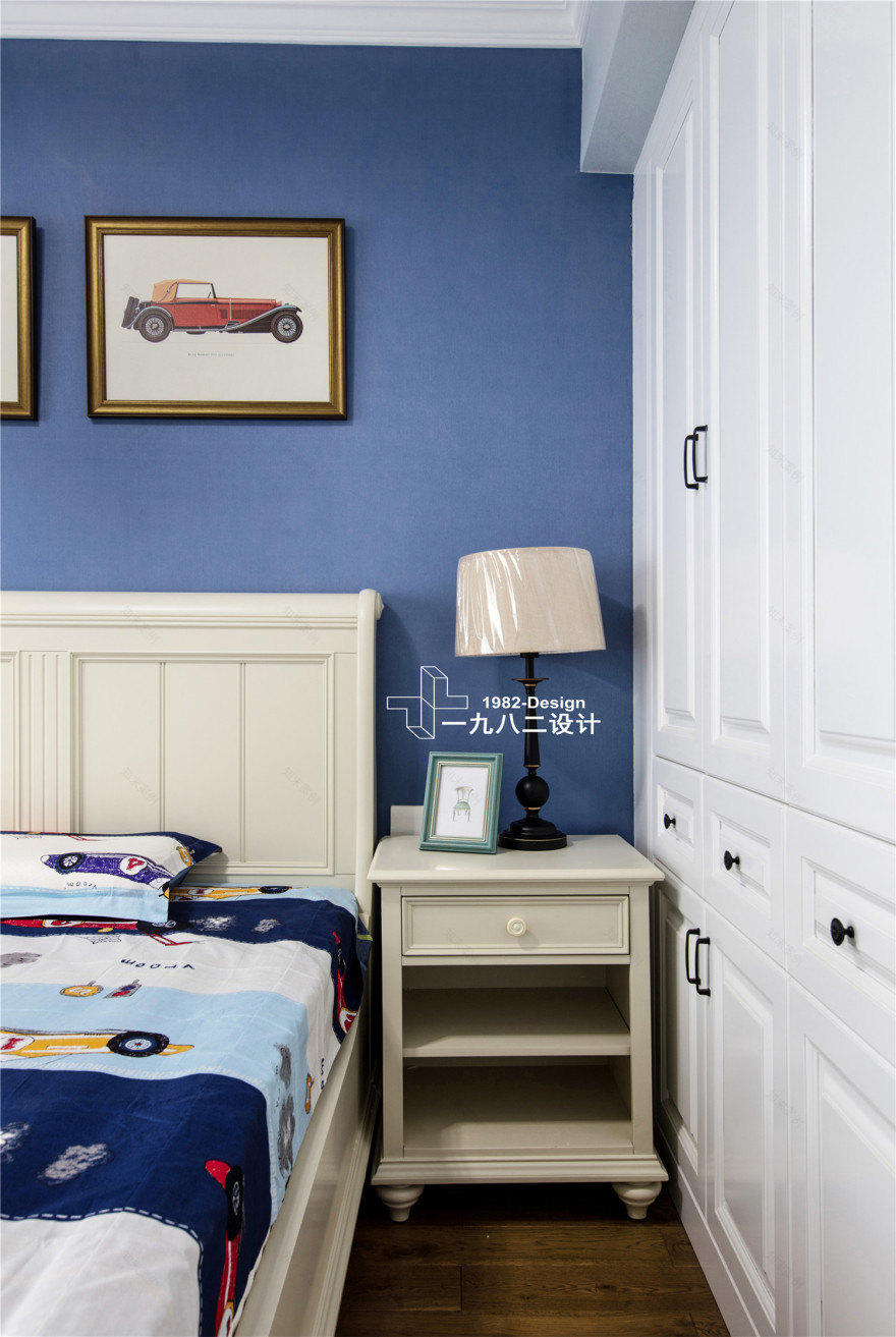 武昌群建星城现代美式实景拍摄,三居室温馨之家-40