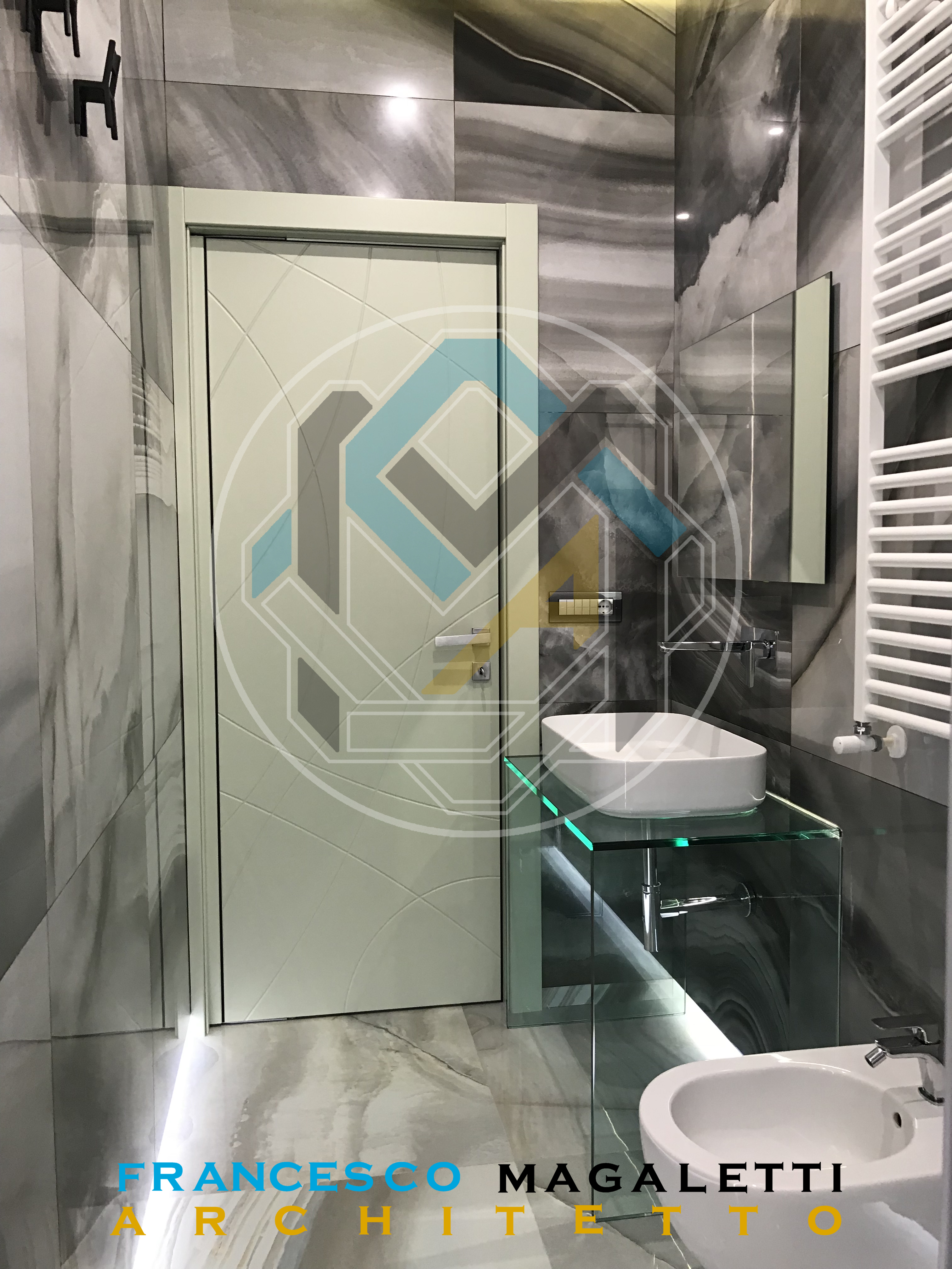 绿蓝黑三色协奏，音乐家公寓变身记-11