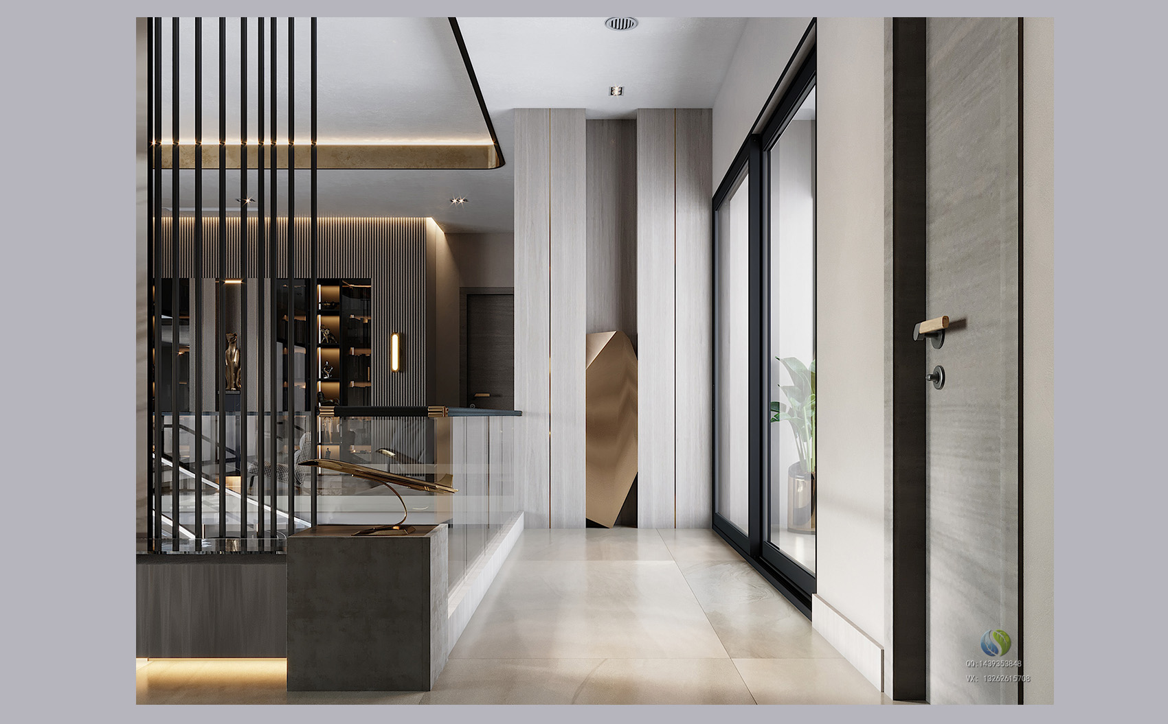 暖灰与空间的协调-5