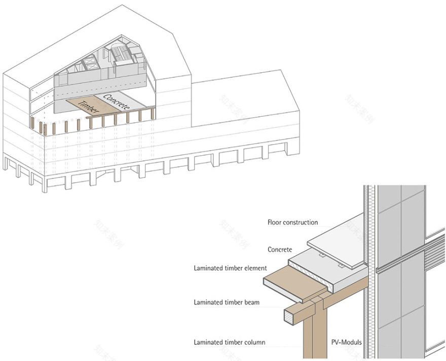 德国图宾根市生态友好木材混合结构商业大楼丨a+r Architekten-14