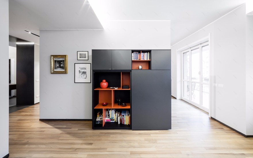 极简灰色公寓,展现几何之美-4