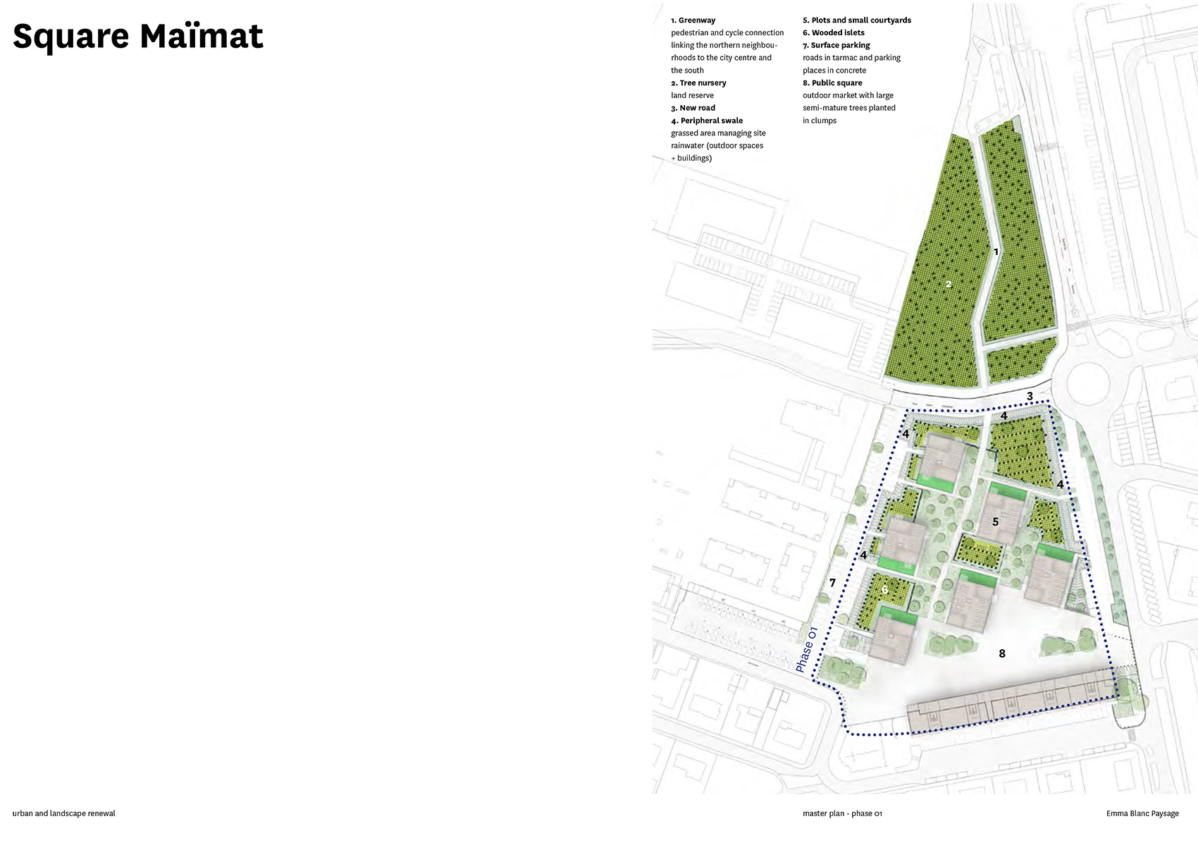 Square Maïmat住宅区更新，法国/释放公共空间，连接社区居民-97