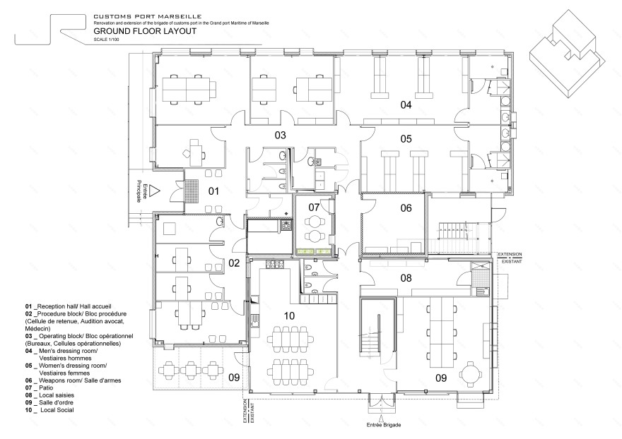 马赛海关港大楼改造 | 结构简约、环保节能-15