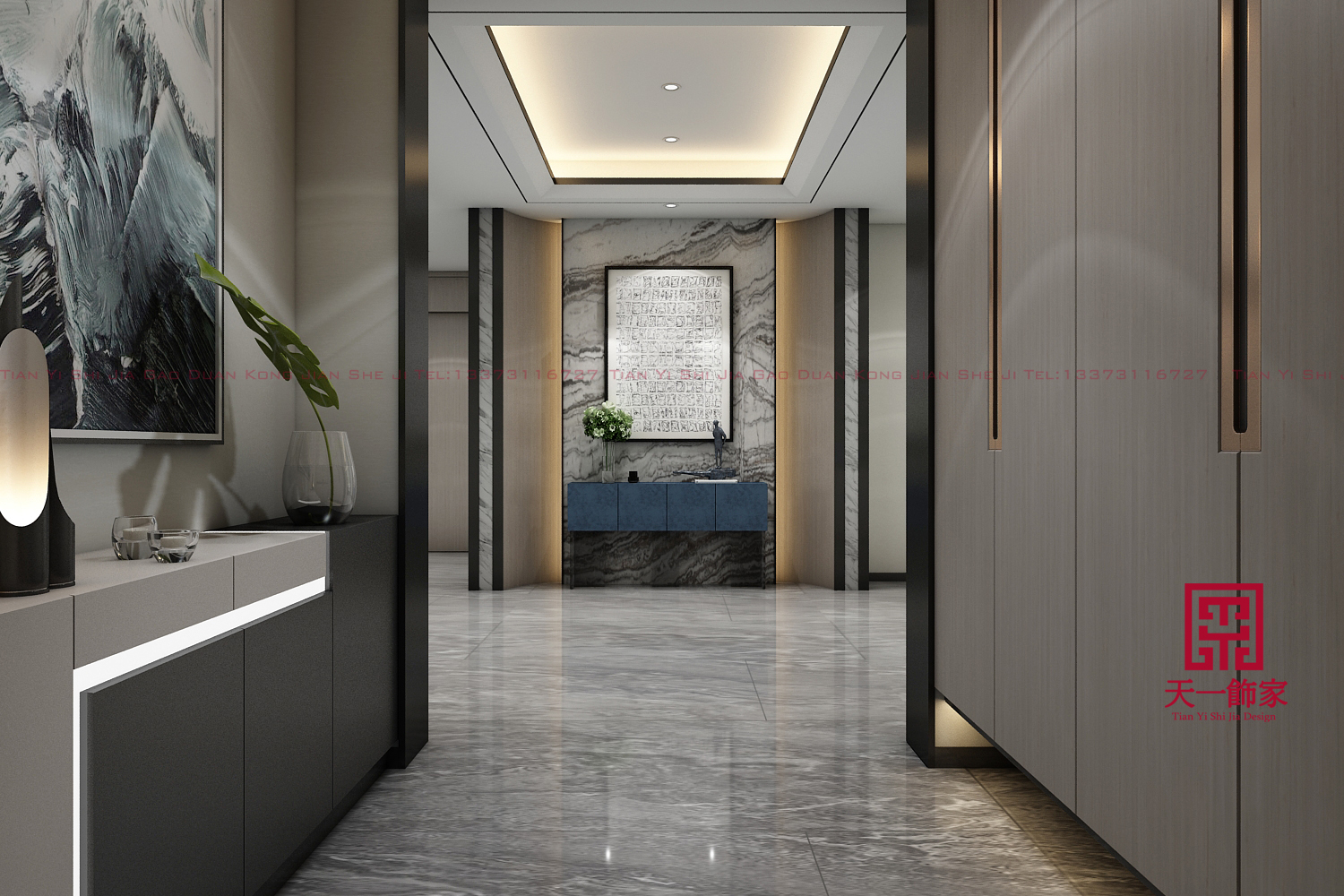 石家庄 220㎡轻奢住宅设计，诠释品质生活态度-7