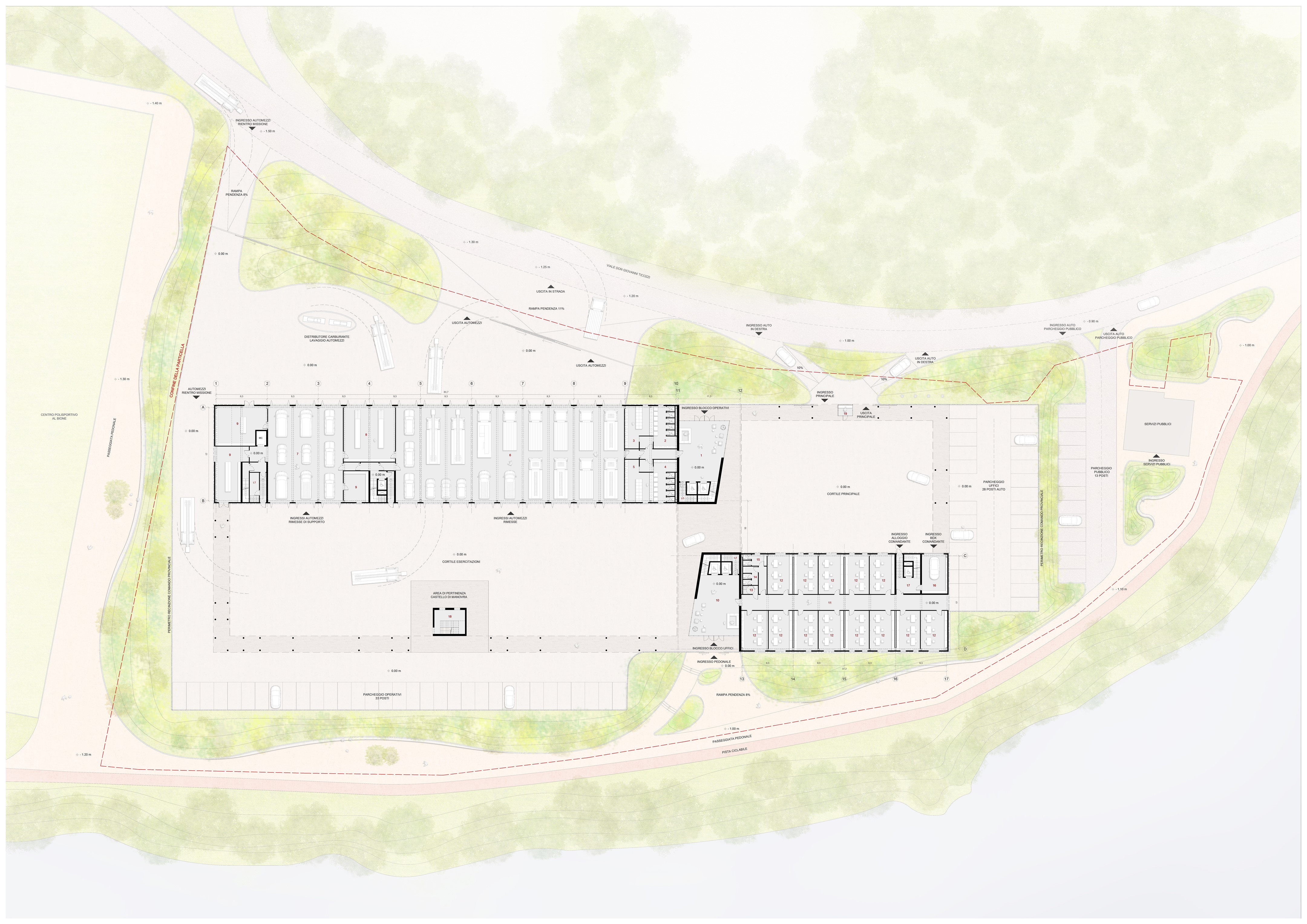 瑞士莱科消防局建筑设计-10