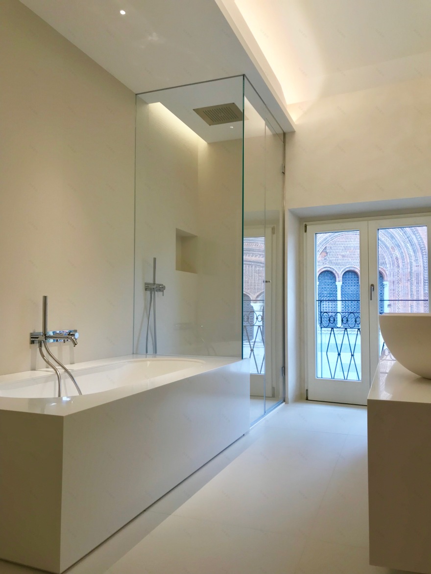 古董与极简的对话——意大利广场公寓设计-26