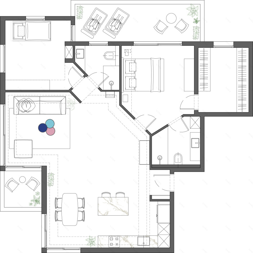 特拉维夫海景公寓的现代翻新-26