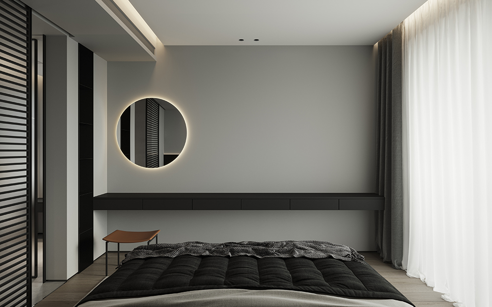 杭州 137㎡精装房重构 | 简约黑白灰,打造品质温馨居所-21