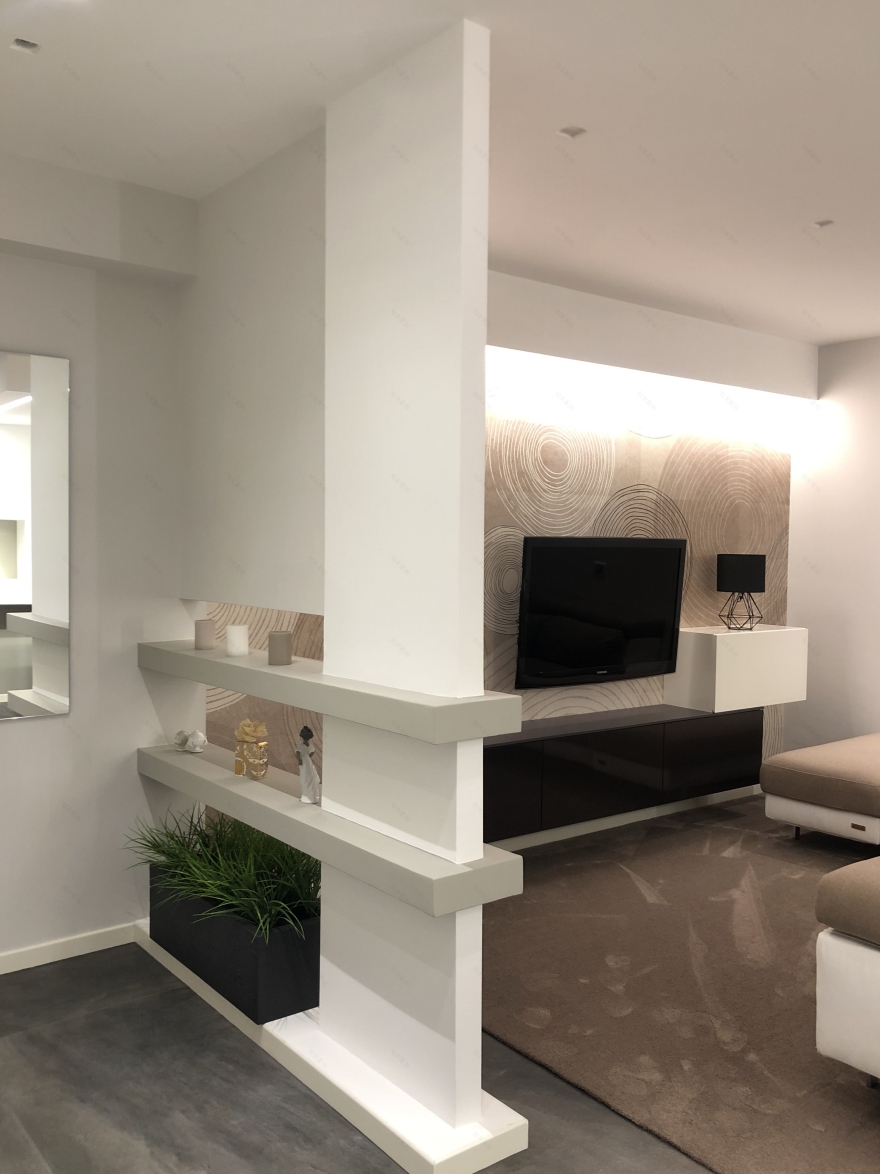 现代简约风公寓改造,干净利落重塑空间比例-1