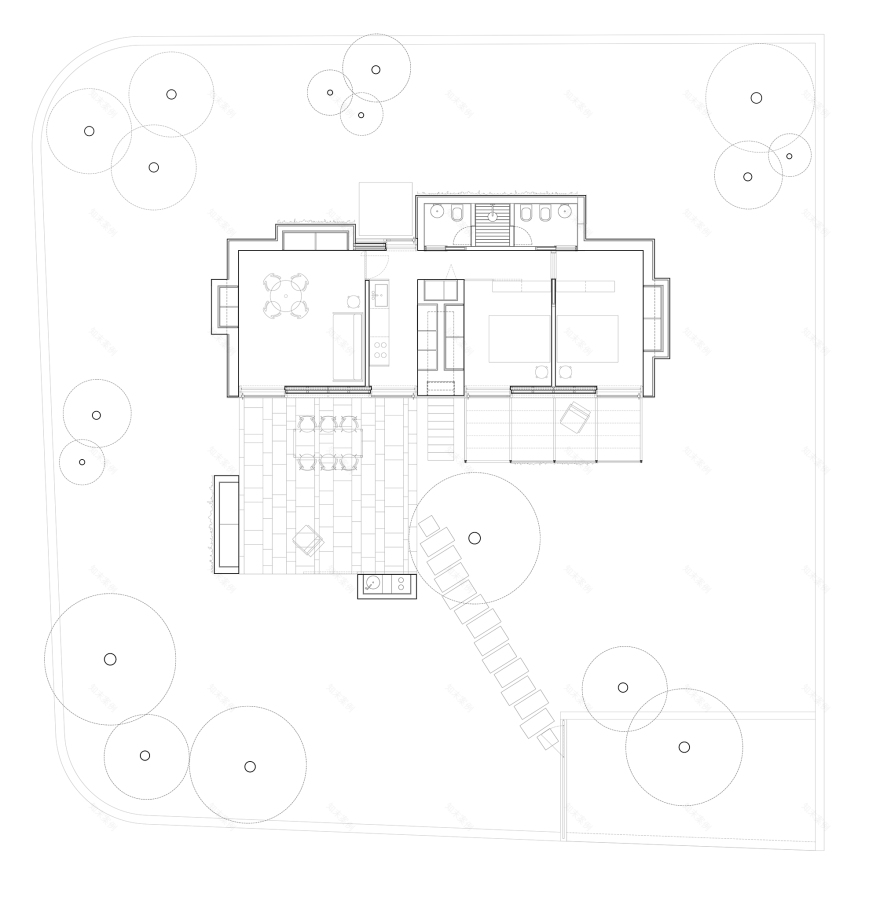 意式简约别墅设计,白色之城尽收眼底-11
