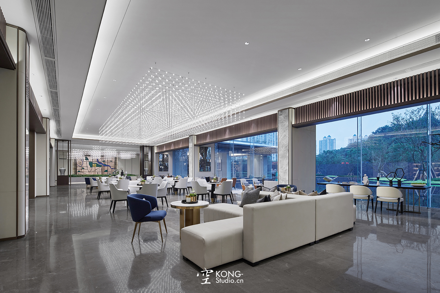 空与间建筑摄影：融创观溪樾销售中心-14