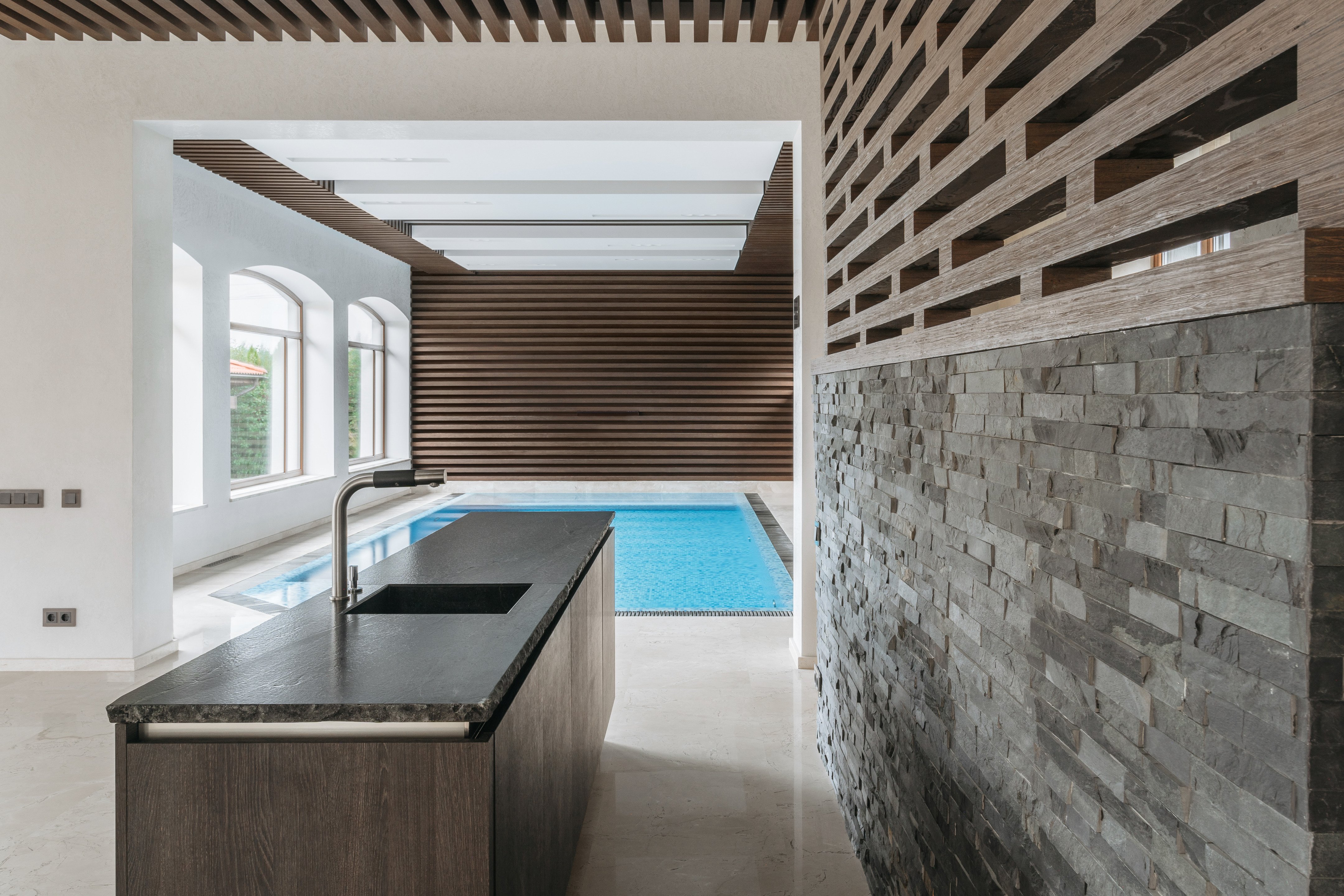 Peter Sergeev Architecture + Design丨酒店丨Guest house with private spa complex and swimming pool-8