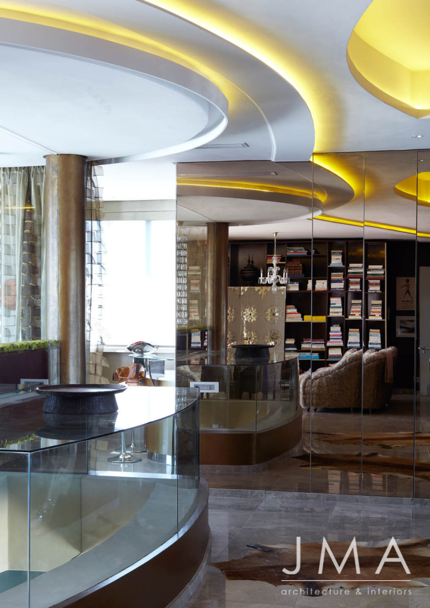 南非豪华别墅,有机曲线与自然环境完美融合-3