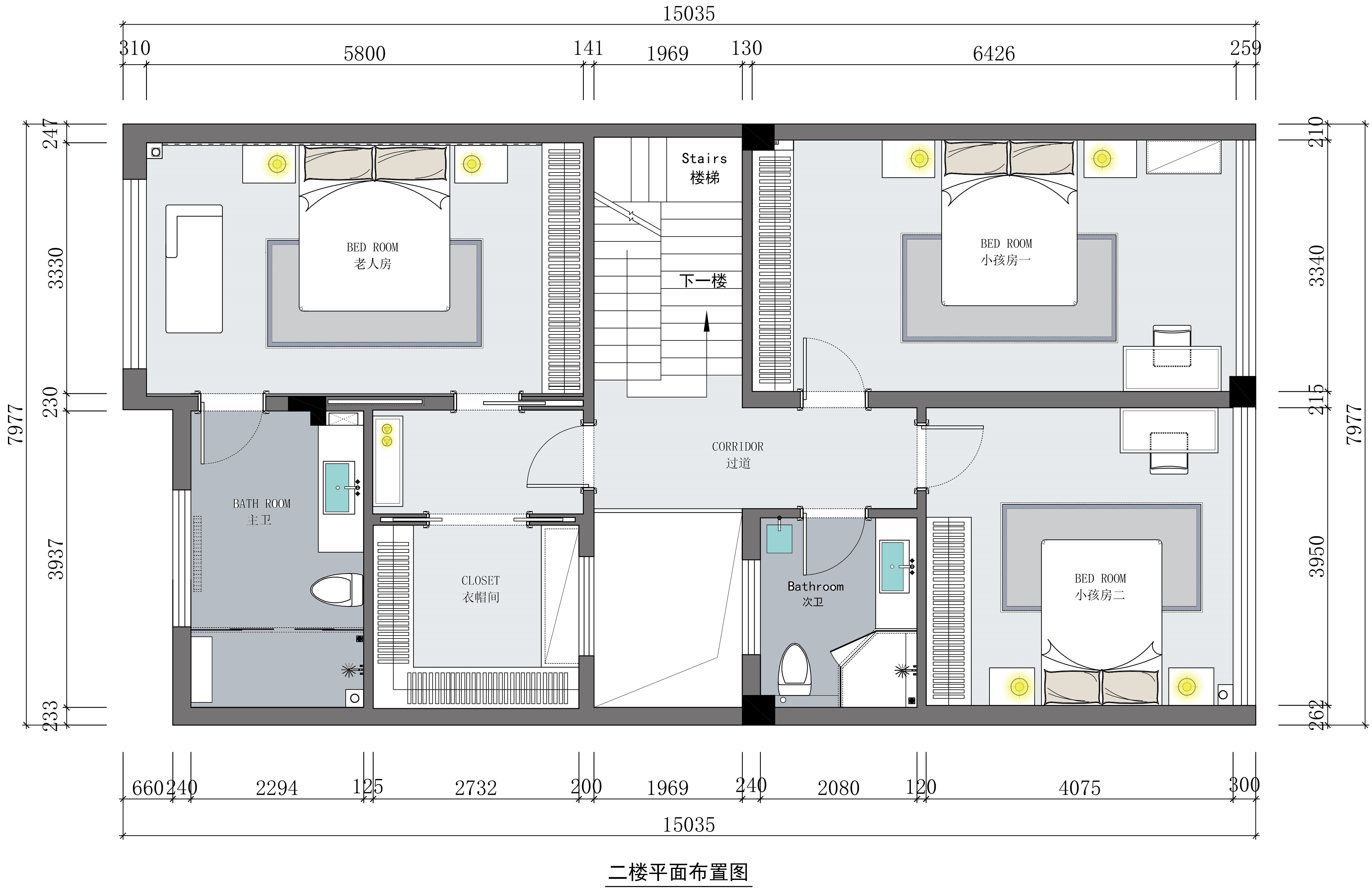 【武汉品承设计】水墨清华别墅--现代简约514㎡-2