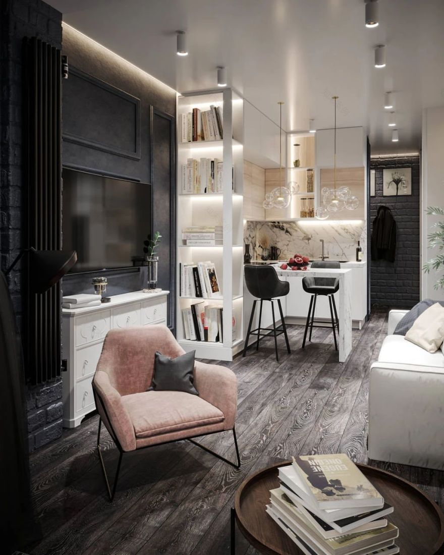 Mossebo 设计团队打造大气一居室,古典与现代完美融合-83