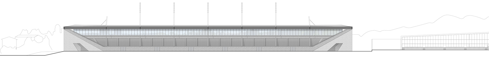 洛桑市新足球场馆，瑞士/散发宁静感的市郊体育设施-56