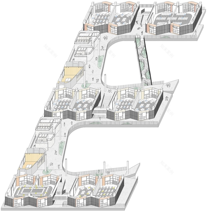 红岭实验小学 | 垂直校园,山谷庭院,儿童乐园-28