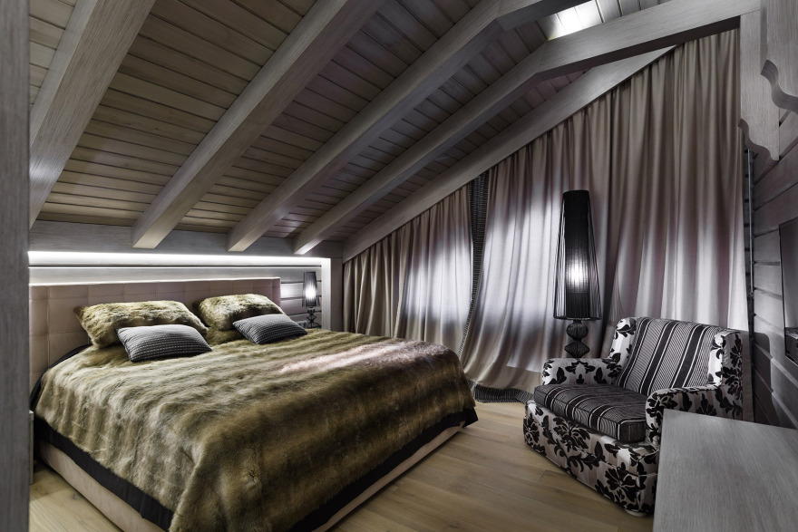 雪域风情 | Courchevel 风格木屋设计-18