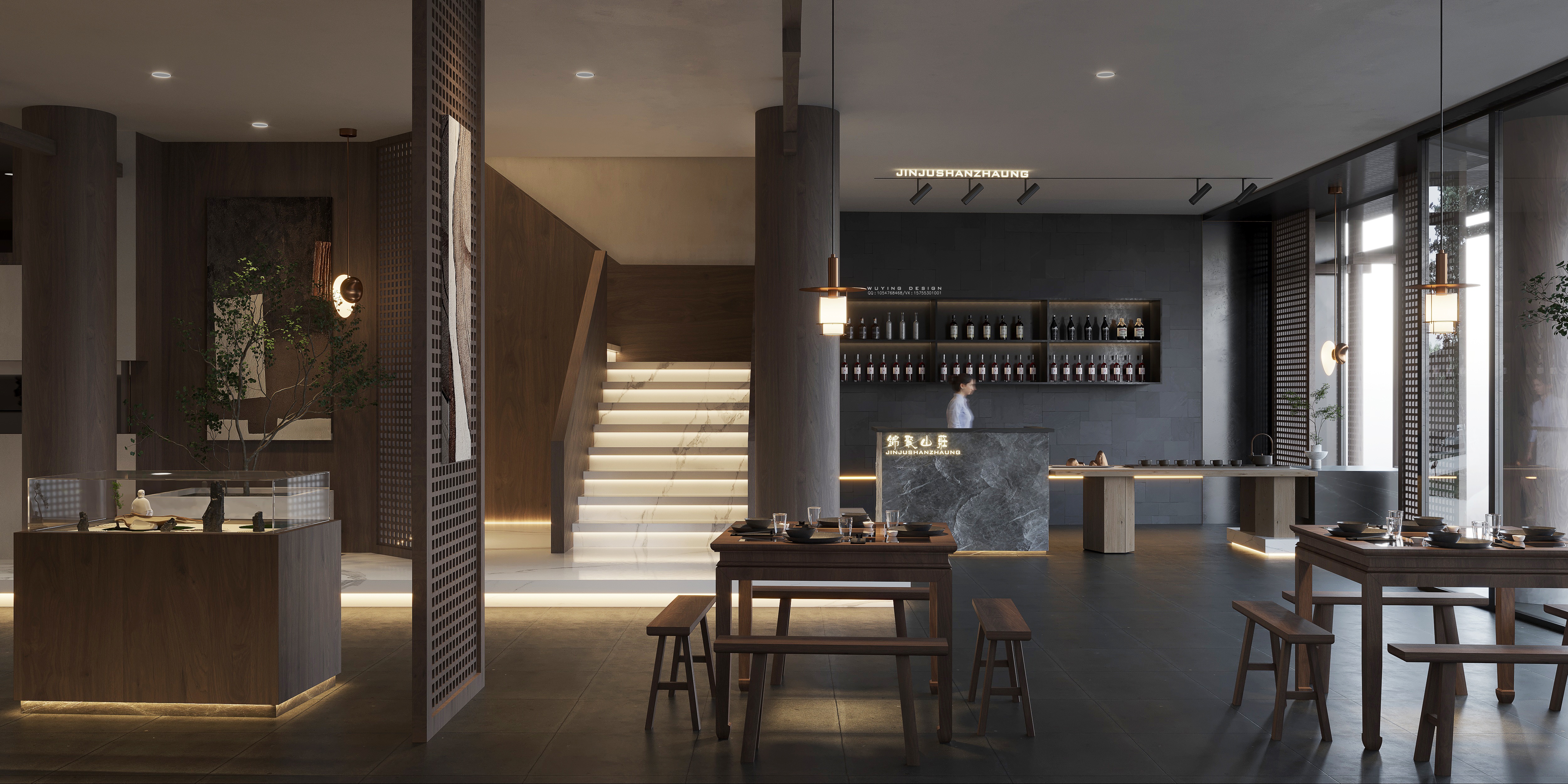 WYD/工装餐厅表现/無影设计表现-7