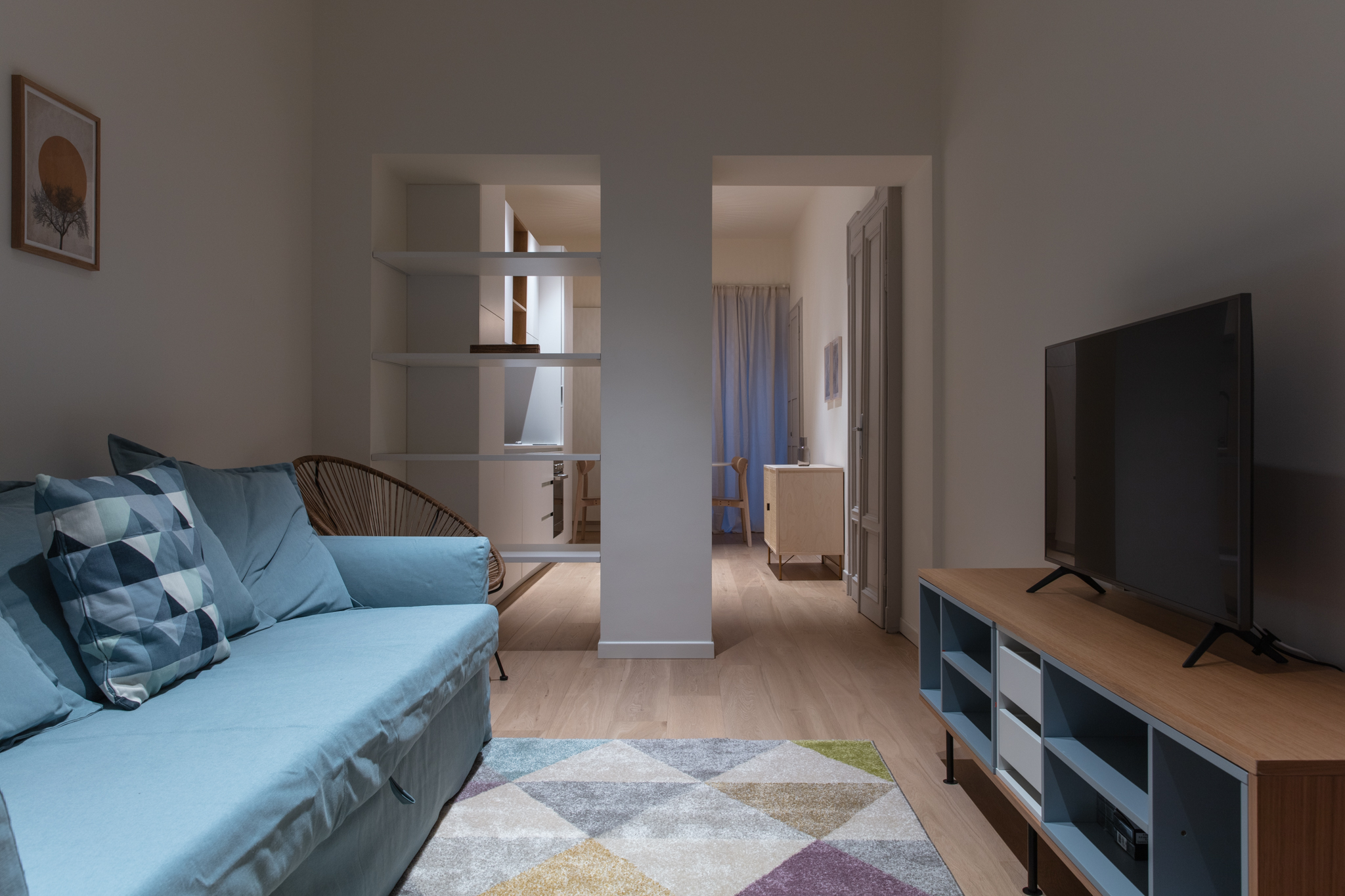 米兰中心 60 平米北欧风公寓设计-1