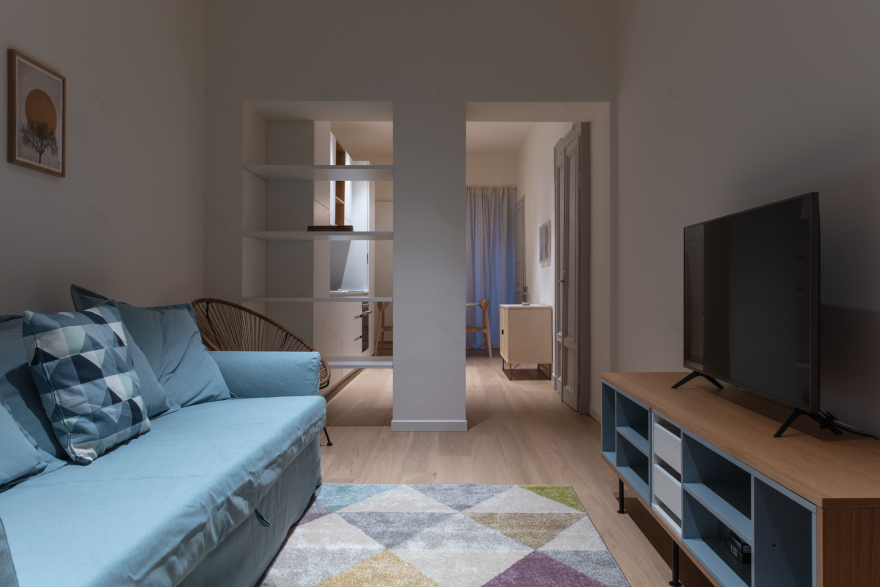 米兰中心 60 平米北欧风公寓设计-1