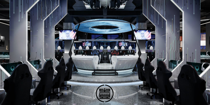 成都哔哩电竞体验店 | 下沉空间变身高颜值网咖-32