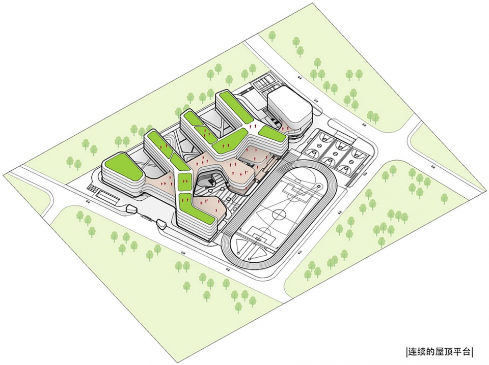 浙江大学教育学院附属中学/漂浮的立体校园-17