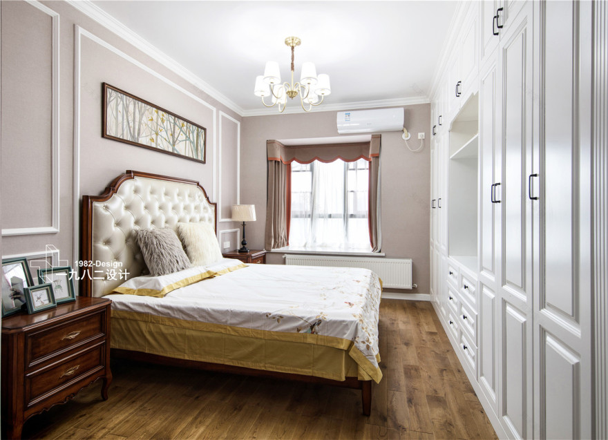 武昌群建星城现代美式实景拍摄,三居室温馨之家-36